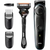 Offres 🤩 Braun BeardTrimmer 5 BT5340 Noir, Bleu, Tondeuse à Barbe 🔥 20