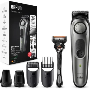 Meilleure affaire ⭐ Braun BeardTrimmer 7 BT7320 Noir, Tondeuse à Barbe 🎁 10