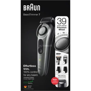 Meilleure affaire ⭐ Braun BeardTrimmer 7 BT7320 Noir, Tondeuse à Barbe 🎁 12