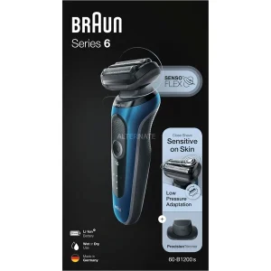 Offres ⭐ Braun Series 6 Rasoir à Grille Tondeuse Bleu 😀 8