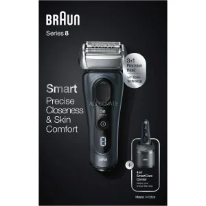 Sortie 👏 Braun Series 8 8453cc Rasoir à Grille Tondeuse Noir, Gris 👍 8